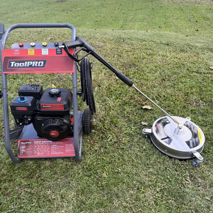 ToolPRO petrol pressure washer with Jet-USA surface cleaner hire package
